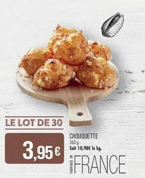 LE LOT DE 30 CHOUQUETTE