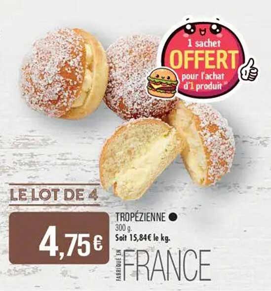 LE LOT DE 4 TROPEZIENNE