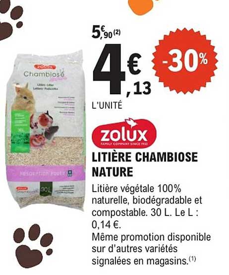 LITIÈRE CHAMBIOSE NATURE