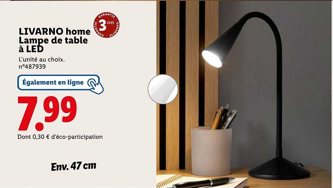 LIVARNO home Lampe de table à LED