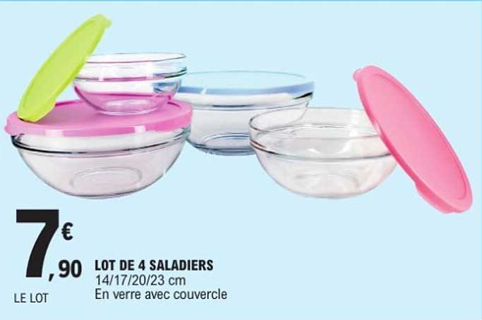 LOT DE 4 SALADIERS