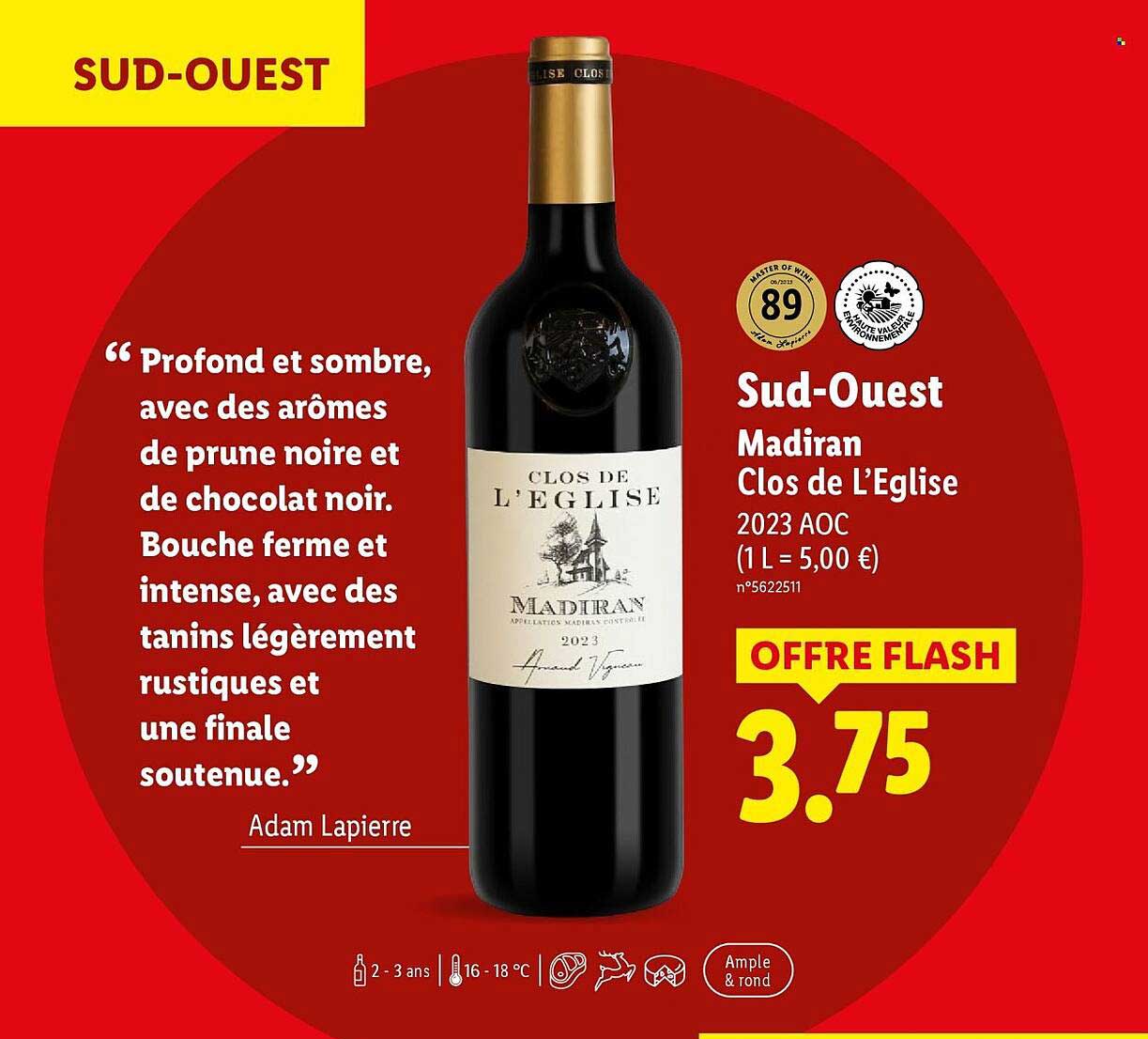 Madirant Clos de l’Eglise 2023 AOC
