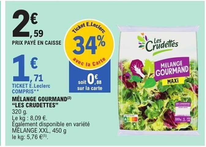 MÉLANGE GOURMAND "LES CRUDETTES"