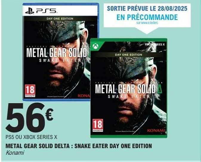 METAL GEAR SOLID DELTA : SNAKE EATER DAY ONE EDITION