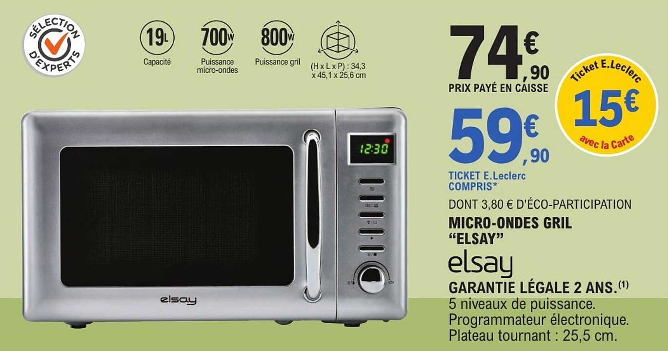 MICRO-ONDES GRIL "ELSAY"