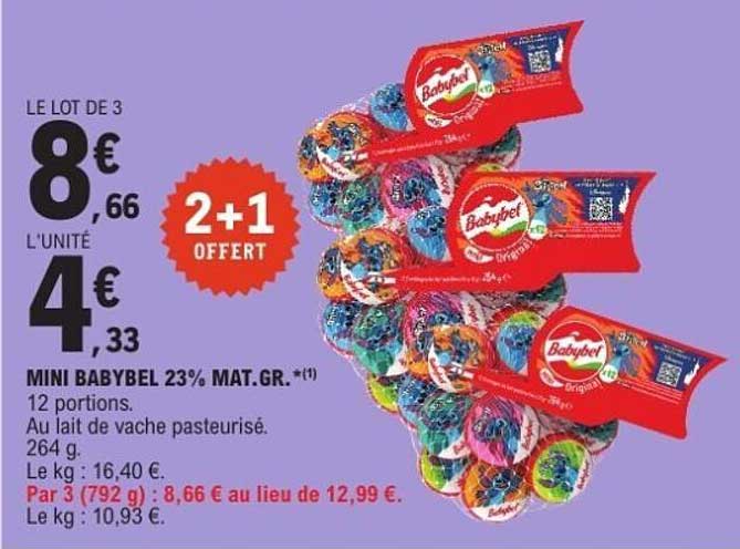 MINI BABYBEL 23% MAT.GR.*1