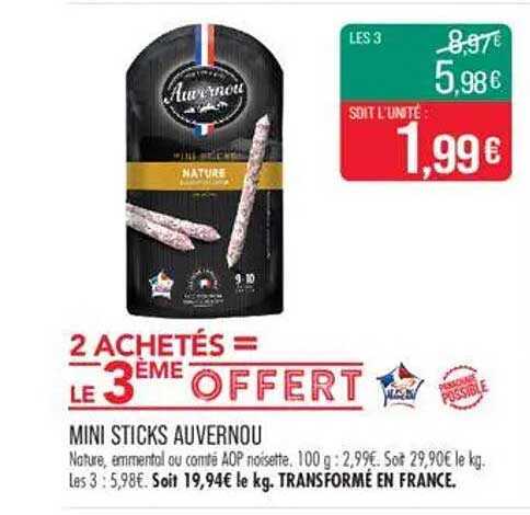 MINI STICKS AUVERNOU