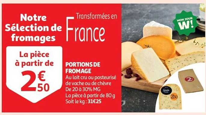 Notre Sélection de fromages