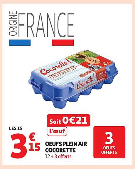 OEUFS PLEIN AIR COCORETTE
