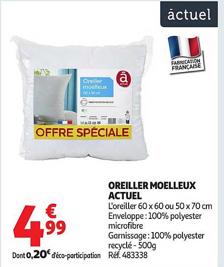 OREILLER MOELLEUX ACTUEL