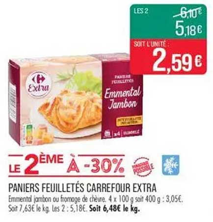 Paniers Feuilletés Carrefour Extra
