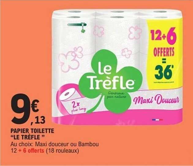 PAPIER TOILETTE "LE TRÈFLE"