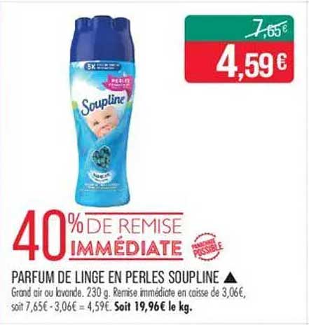 PARFUM DE LINGE EN PERLES SOUPLINE