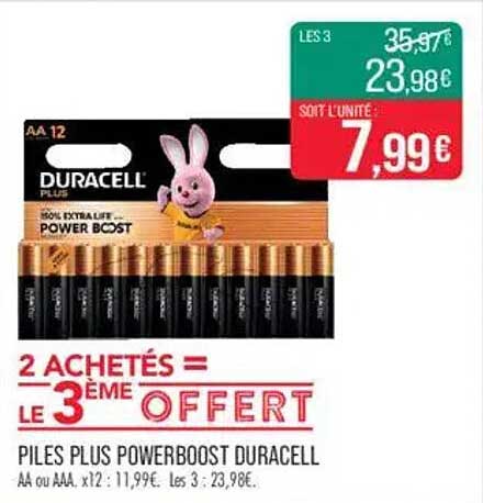 PILES PLUS POWERBOOST DURACELL