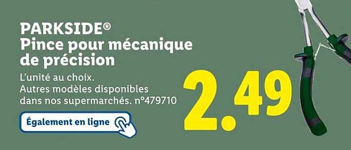 Pince pour mécanique de précision