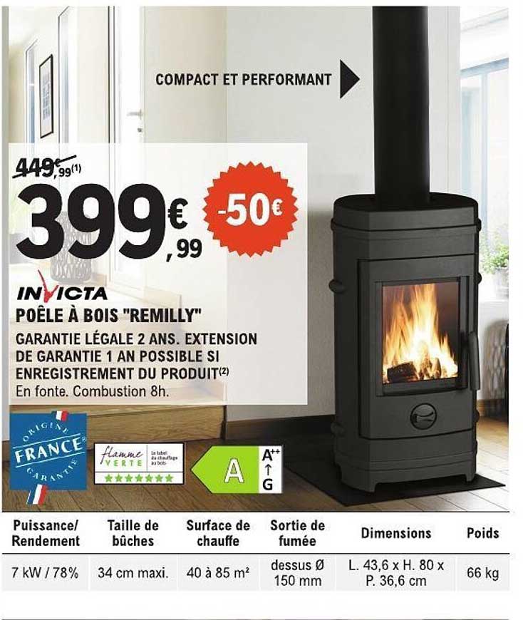 Poêle à bois 'Remilly'