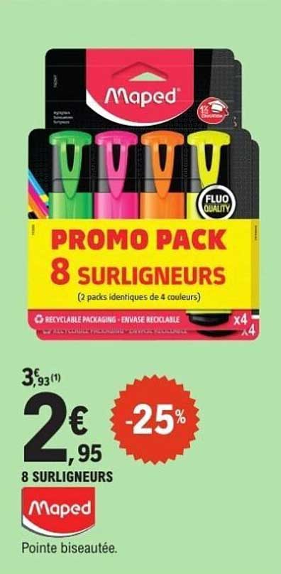 PROMO PACK 8 SURLIGNEURS