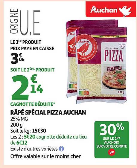 RÂPÉ SPÉCIAL PIZZA AUCHAN