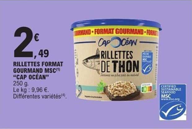 RILLETTES FORMAT GOURMAND MSC(*) "CAP OCÉAN"