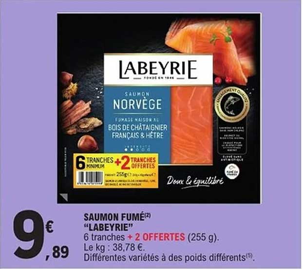SAUMON FUMÉ "LABEYRIE"