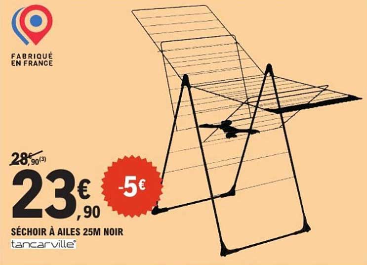 Séchior à ailes 25M noir