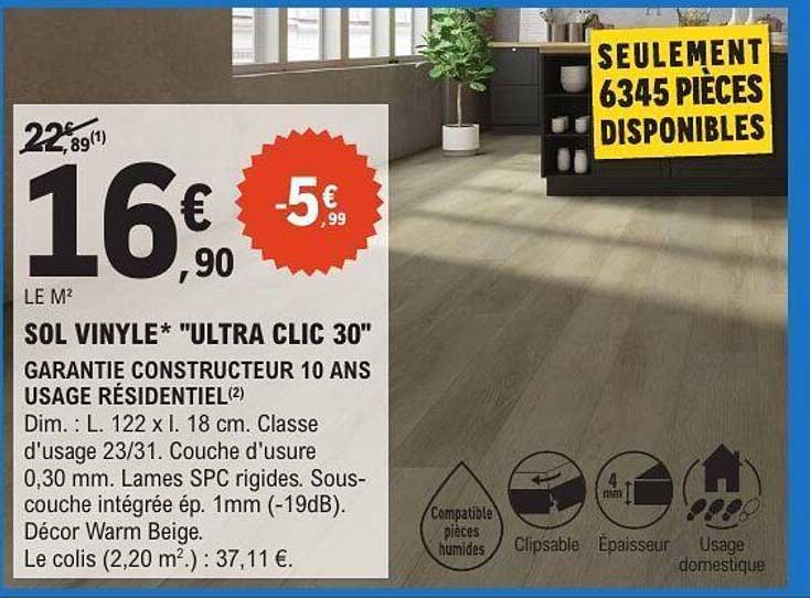 SOL VINYLE "ULTRA CLIC 30"