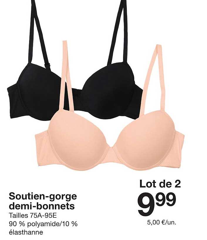 Soutien-gorge demi-bonnet