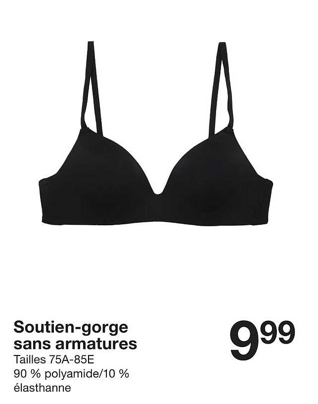 Soutien-gorge sans armatures