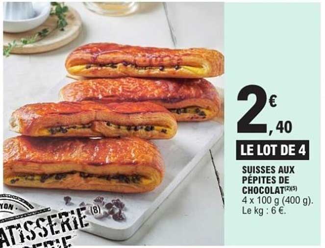 SUISSES AUX PÉPITES DE CHOCOLAT