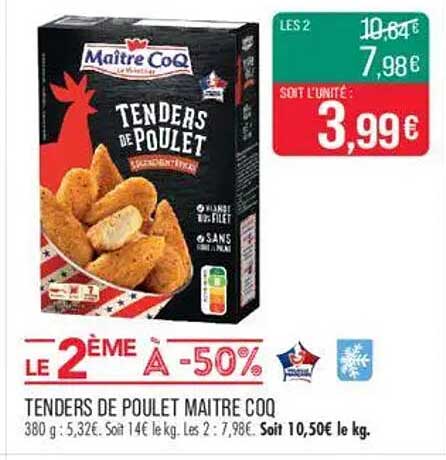 TENDERS DE POULET MAITRE COQ