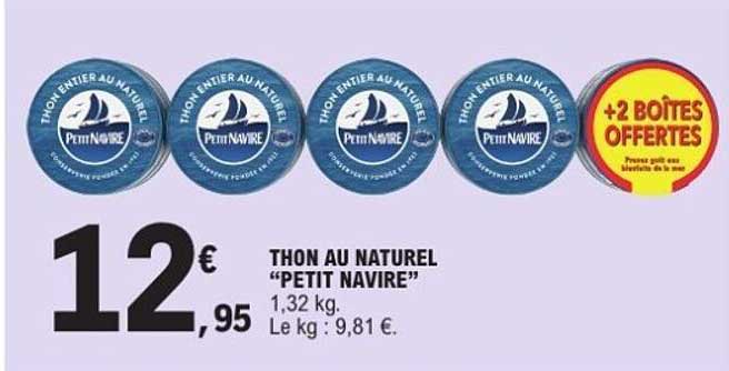 THON AU NATUREL "PETIT NAVIRE"