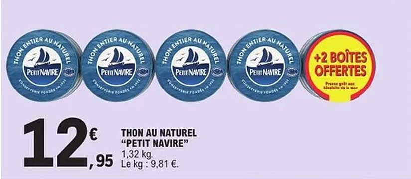 THON AU NATUREL "PETIT NAVIRE"