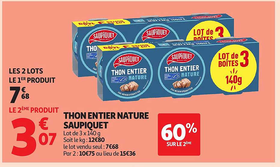 THON ENTIER NATURE SAUPIQUET