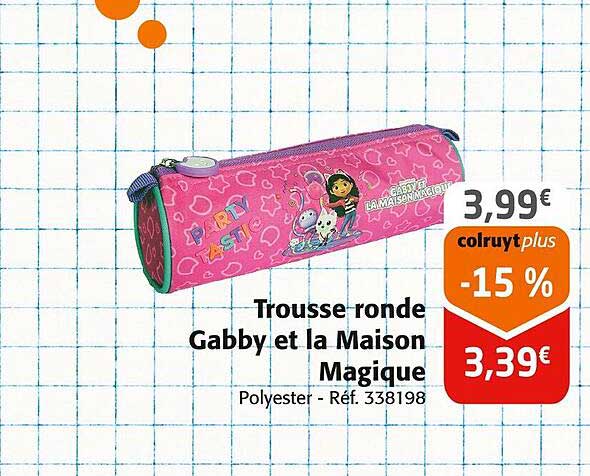 Trousse ronde Gabby et la Maison Magique