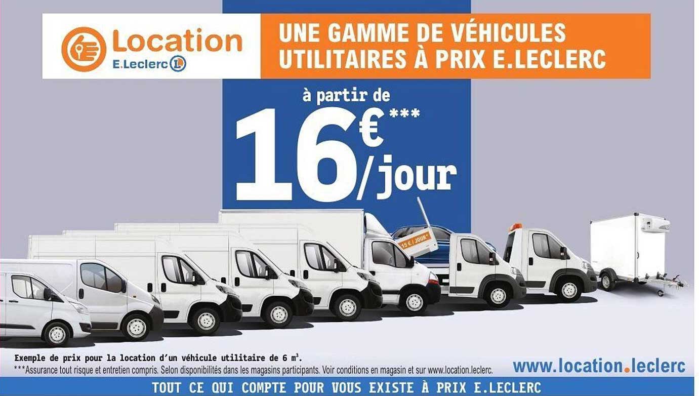 UNE GAMME DE VÉHICULES UTILITAIRES À PRIX E.LECLERC
