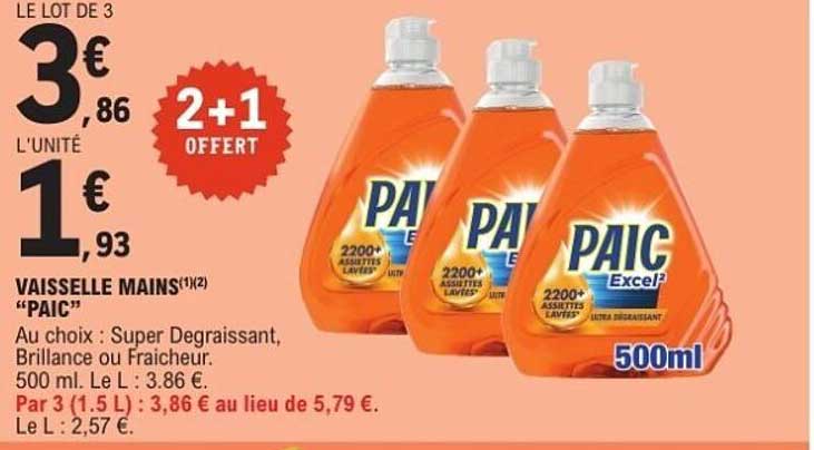 VAISSELLE MAINS PAIC