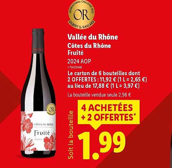 Vallée du Rhône Côtes du Rhône Fruité