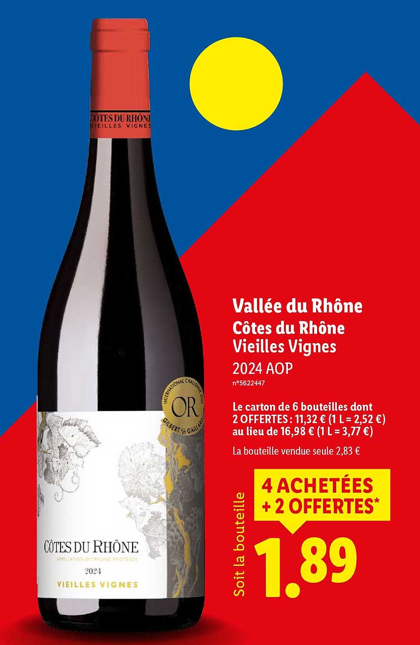 Vallée du Rhône Côtes du Rhône Vieilles Vignes 2024 AOP