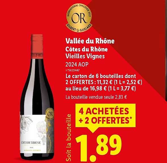 Vallée du Rhône Côtes du Rhône Vieilles Vignes