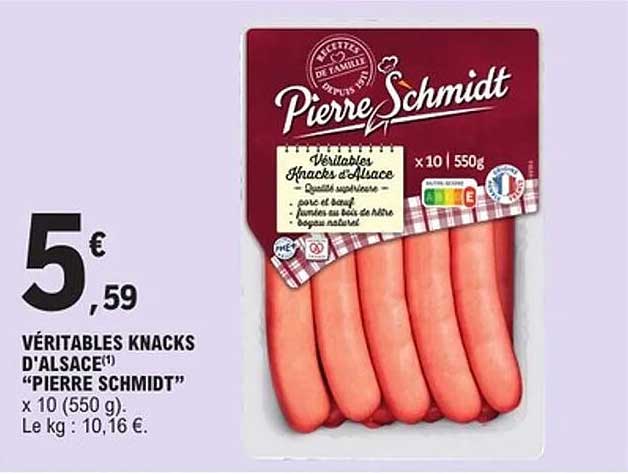VÉRITABLES K NACKS D'ALSACE "PIERRE SCHMIDT"