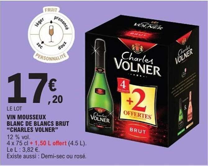 VIN MOUSSEUX BLANC DE BLANCS BRUT "CHARLES VOLNER"