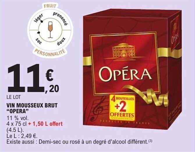 VIN MOUSSEUX BRUT "OPÉRA"