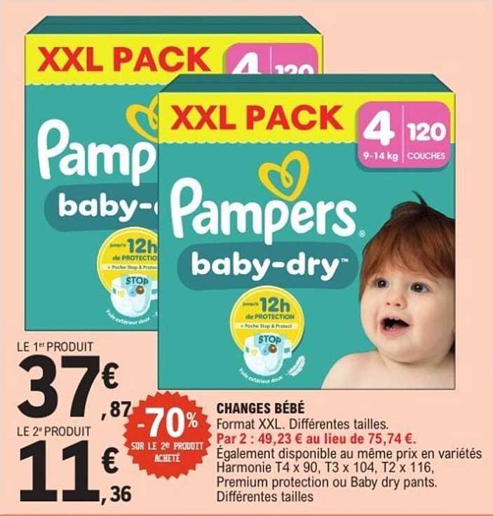 XXL PACK Pampers baby-dry