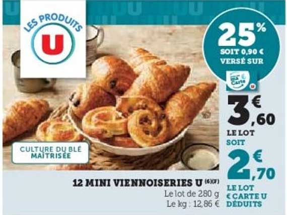 12 MINI VIENNOISERIES U (6/1)