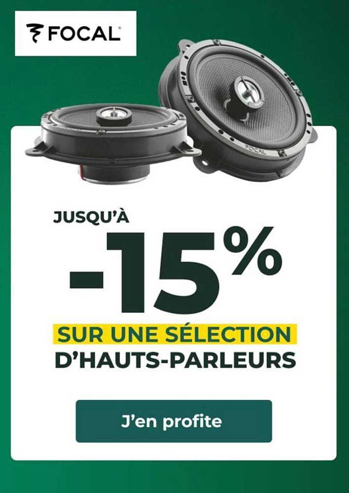 -15% SUR UNE SÉLECTION D’HAUTS-PARLEURS