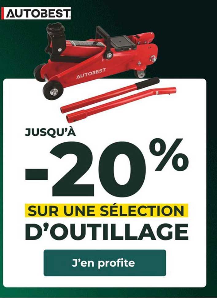-20% SUR UNE SÉLECTION D'OUTILLAGE