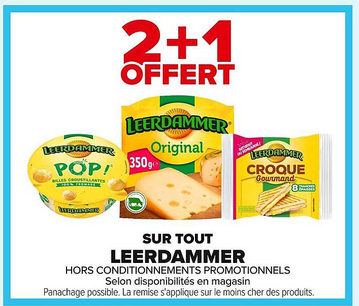 2+1 OFFERT SUR TOUT LEERDAMMER