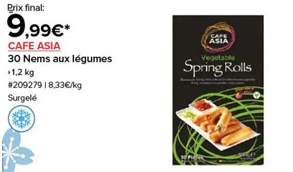 30 Nems aux légumes