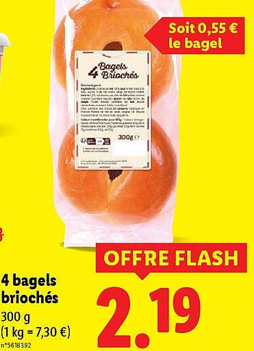 4 bagels briochés
