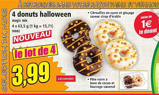 4 donuts halloween